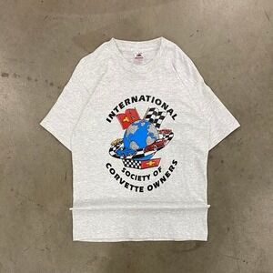 Vintage 90s International Society of Corvette Owners Fruit of the Loom T-Shirt L